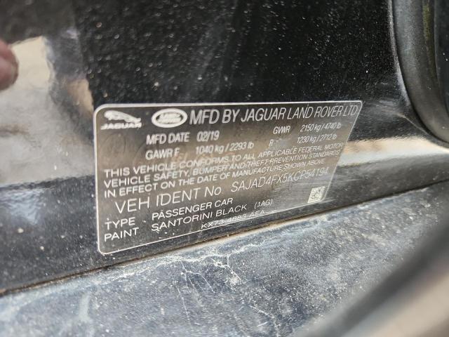 2019 JAGUAR XE PREMIUM SAJAD4FX5KCP54194