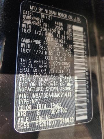 2021 NISSAN ROGUE SV JN8AT3BA4MW021413