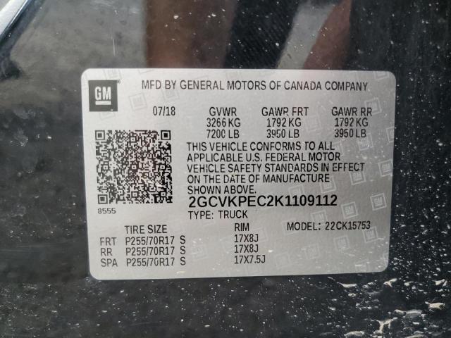 2019 CHEVROLET SILVERADO - 2GCVKPEC2K1109112