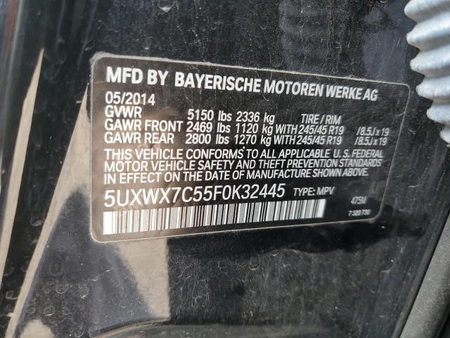 2015 BMW X3 XDRIVE3 5UXWX7C55F0K32445