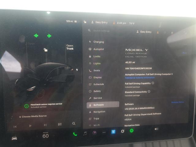 2022 TESLA MODEL Y 7SAYGAEE2NF536338