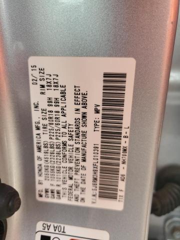 2015 HONDA CR-V TOURI 5J6RM3H9XFL010391
