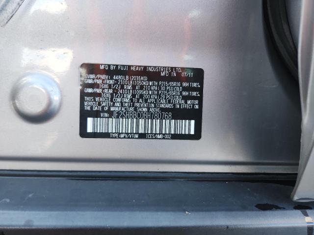 2011 SUBARU FORESTER 2 - JF2SHBBC0BH780768