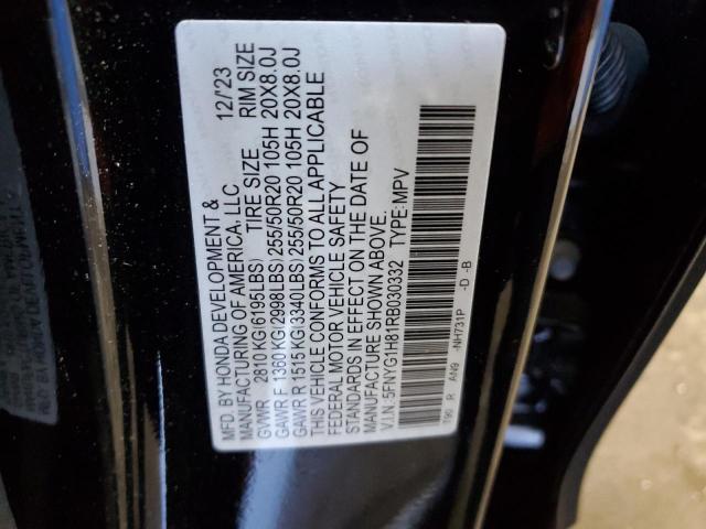 2024 HONDA PILOT ELIT 5FNYG1H81RB030332