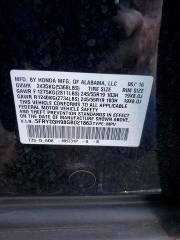 2016 ACURA MDX ADVANC 5FRYD3H98GB021863