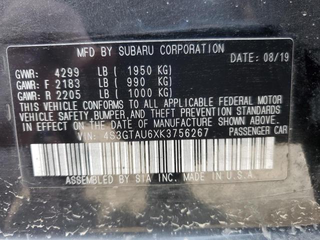2019 SUBARU IMPREZA LI 4S3GTAU6XK3756267