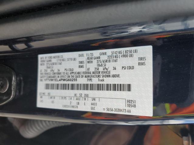 2023 FORD F150 LIGHTNING PRO 1FTVW1EL4PWG60255