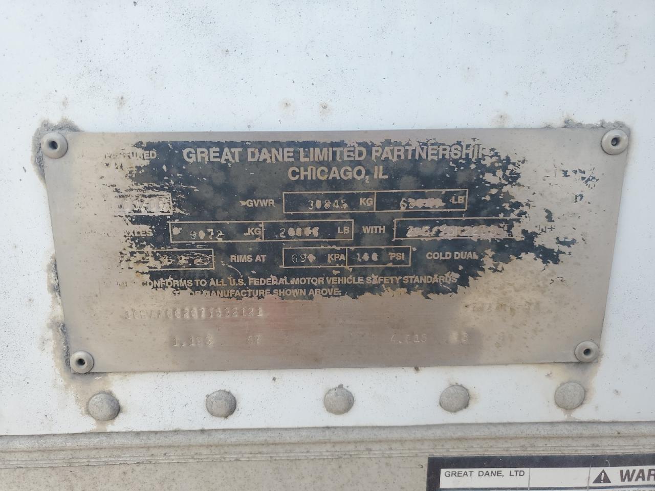 Lot #3284591368 2017 GREAT DANE TRAILER