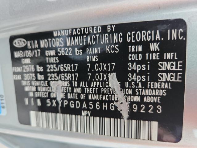 2017 KIA SORENTO LX - 5XYPGDA56HG329223