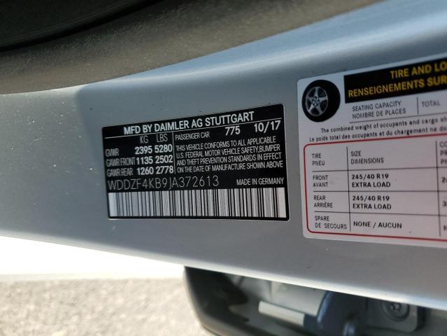 2018 MERCEDES-BENZ E 300 4MATIC WDDZF4KB9JA372613