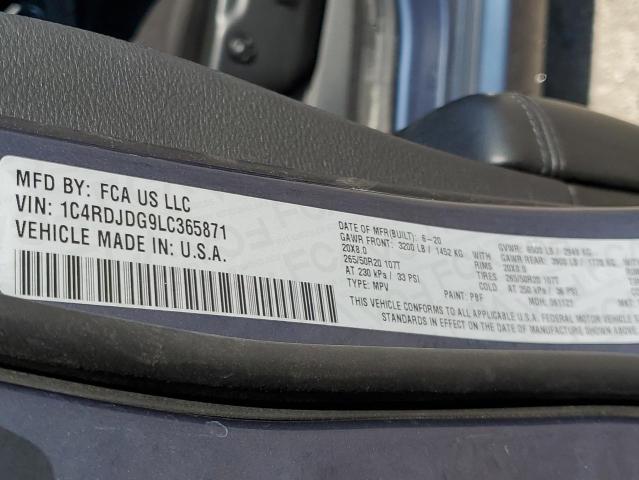 2020 DODGE DURANGO GT #3262106585