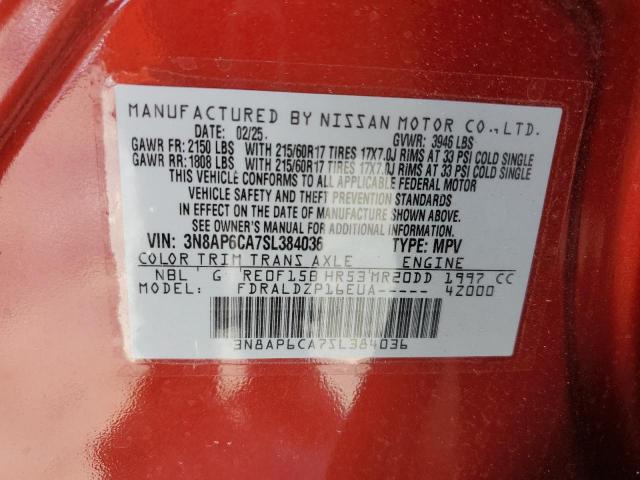 2025 NISSAN KICKS SV 3N8AP6CA7SL384036