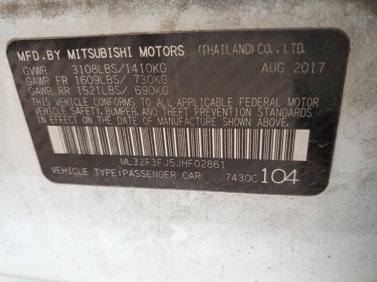 MITSUBISHI MIRAGE G4 ES