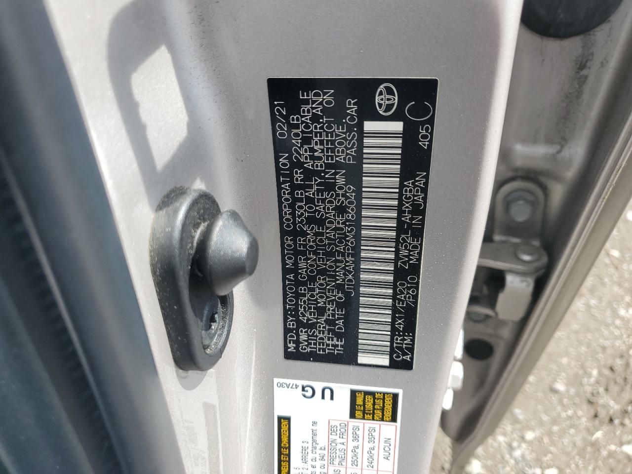 TOYOTA PRIUS PRIME LE