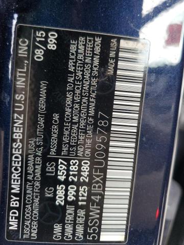 2015 MERCEDES-BENZ C 300 55SWF4JBXFU095787