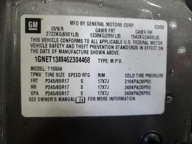 2006 CHEVROLET TRAILBLAZE #3286701285