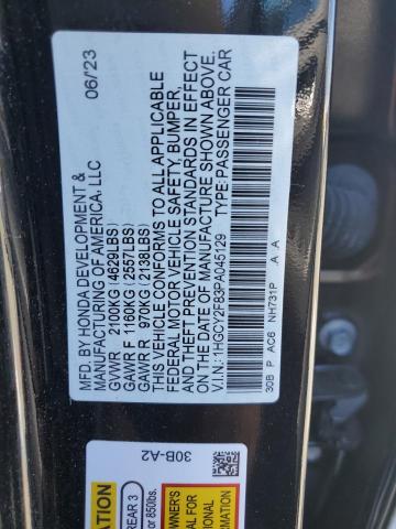 2023 HONDA ACCORD TOURING HYBRID 1HGCY2F83PA045129