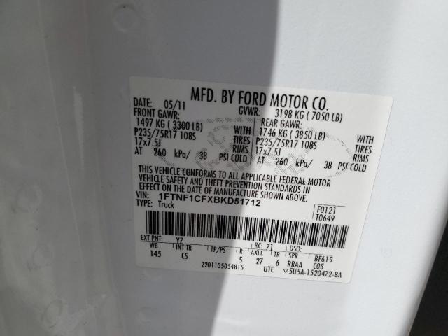 2011 FORD F150 #3318910920