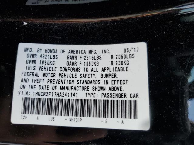 2017 HONDA ACCORD SPO 1HGCR2F17HA241141