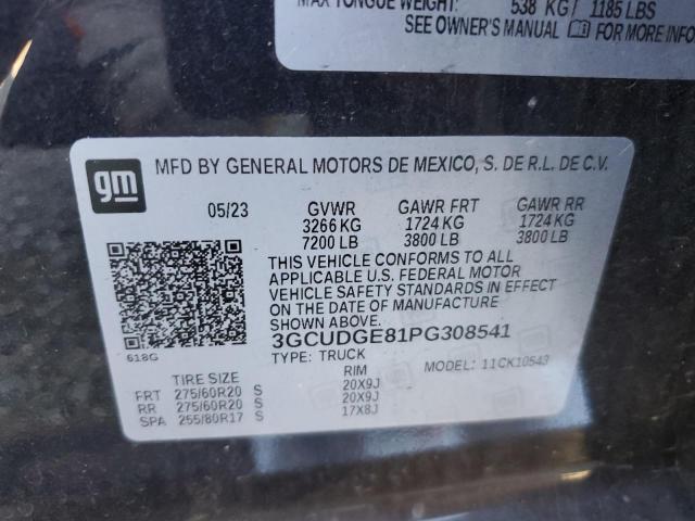 2023 CHEVROLET SILVERADO - 3GCUDGE81PG308541