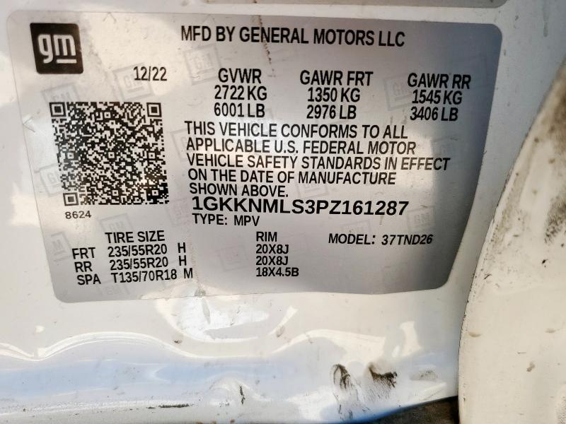 2023 GMC ACADIA SLT 1GKKNMLS3PZ161287