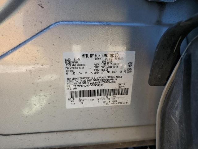 2FMPK4J90GBB53804 Ford EDGE SEL
