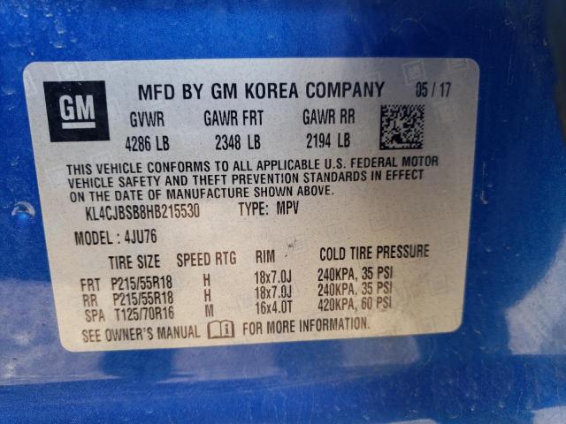 KL4CJBSB8HB215530 Buick Encore Preferred Ii