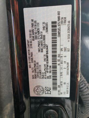 2021 FORD F150 SUPER - 1FTFW1E86MFB82447