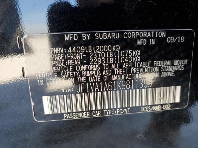JF1VA1A61K9811399 Subaru WRX