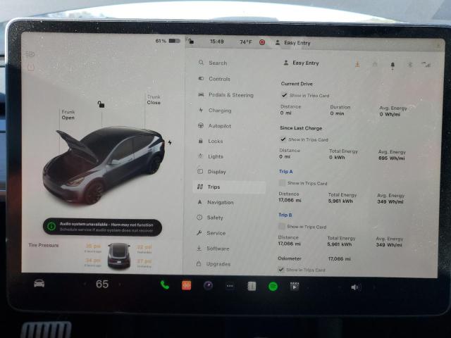 2022 TESLA Y - 7SAYGDEFXNF538090
