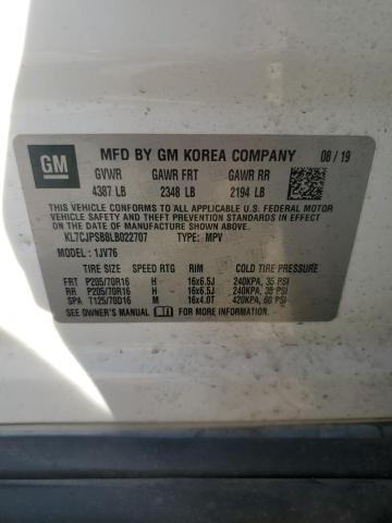 KL7CJPSB8LB022707 Chevrolet TRAX 1LT