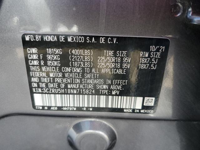 3CZRU5H18NM715824 Honda HR-V SPORT