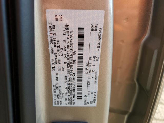 1FMCU0HD3JUD02641 Ford ESCAPE SEL