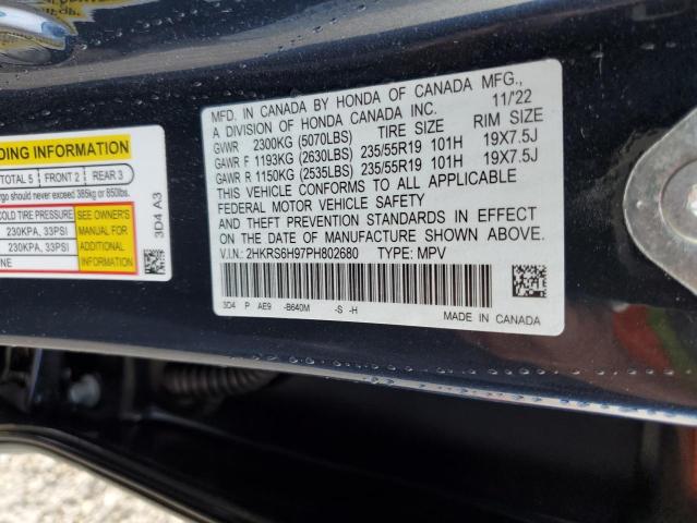 2023 HONDA CR-V SPORT - 2HKRS6H97PH802680