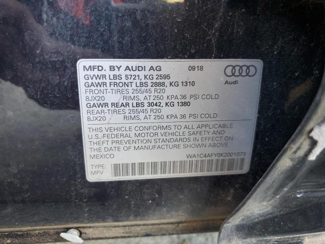 WA1C4AFY0K2001073 Audi Sq5 Prestige
