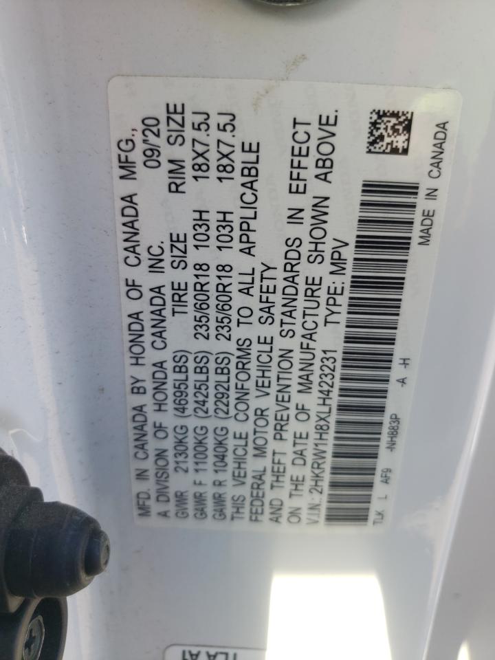 2HKRW1H8XLH423231 HONDA CRV 2020