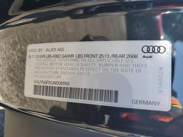 2018 AUDI A5 PREMIUM - WAUYNGF50JN008956