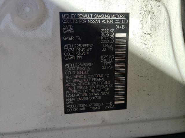 2016 NISSAN ROGUE S - KNMAT2MV6GP686706