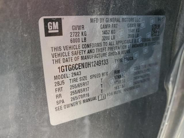 2017 GMC CANYON SLE - 1GTG6CEN0H1249133