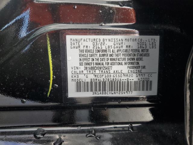 3N1AB8CV6NY254977 NISSAN SENTRA 2022