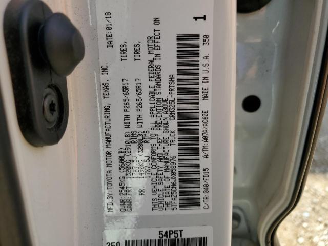 2018 TOYOTA TACOMA DOU - 5TFAZ5CN6JX058976