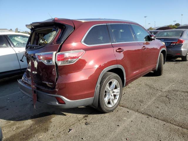 VIN 5TDDKRFH9ES020958 2014 Toyota Highlander, Limited no.3