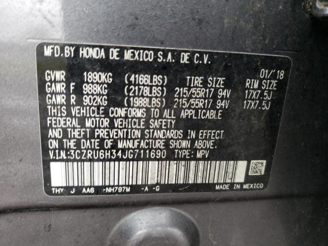 2018 HONDA HR-V LX - 3CZRU6H34JG711690