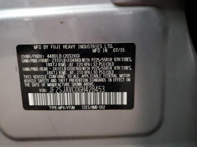 JF2SJAVC0GH428453 Subaru Forester 2.5i Touring