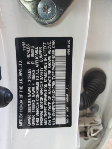 SHHFK7H24HU210759 Honda Civic Lx