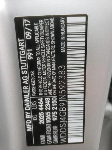 WDDSJ4GB9JN592383 Mercedes-Benz CLA 250 4MATIC
