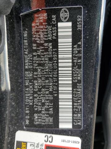 2020 TOYOTA AVALON XSE 4T1FZ1FB6LU049971