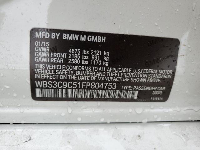 WBS3C9C51FP804753 2015 BMW M3 - Image 12