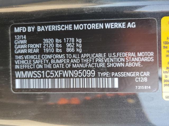 2015 MINI COOPER PAC WMWSS1C5XFWN95099
