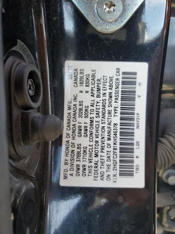 2019 HONDA CIVIC SPOR - 2HGFC2F81KH546378